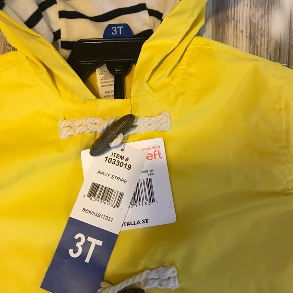 NWT LITTLE ME Boys raincoat, shirt & pants 3T - Picture 2 of 5
